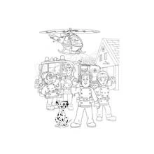Dessin à colorier: Sam le Pompier (Dessins animés et séries animées) #39864 - Coloriages à Imprimer Gratuits
