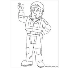 Dessin à colorier: Sam le Pompier (Dessins animés et séries animées) #39883 - Coloriages à Imprimer Gratuits
