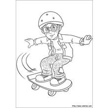 Dessin à colorier: Sam le Pompier (Dessins animés et séries animées) #39885 - Coloriages à Imprimer Gratuits