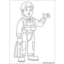 Dessin à colorier: Sam le Pompier (Dessins animés et séries animées) #39890 - Coloriages à Imprimer Gratuits