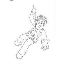 Dessin à colorier: Sam le Pompier (Dessins animés et séries animées) #39897 - Coloriages à Imprimer Gratuits