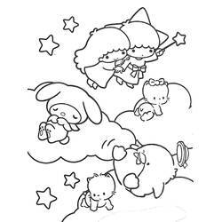 Dessin à colorier: Sanrio (Dessins animés et séries animées) #220327 - Coloriages à Imprimer Gratuits
