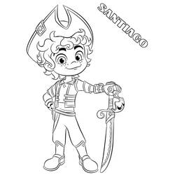 Dessin à colorier: Santiago des mers (Dessins animés et séries animées) #185680 - Coloriages à Imprimer Gratuits