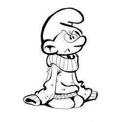 Coloriage Schtroumpfs (Dessins animés et séries animées) #179056 à imprimer et colorier