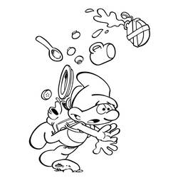 Coloriage Schtroumpfs (Dessins animés et séries animées) #179067 à imprimer et colorier