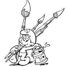Dessin à colorier: Schtroumpfs (Dessins animés et séries animées) #34567 - Coloriages à Imprimer Gratuits