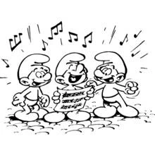 Coloriage Schtroumpfs (Dessins animés et séries animées) #34587 à imprimer et colorier