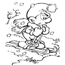 Coloriage Schtroumpfs (Dessins animés et séries animées) #34698 à imprimer et colorier