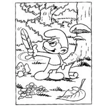 Coloriage Schtroumpfs (Dessins animés et séries animées) #34744 à imprimer et colorier
