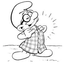 Coloriage Schtroumpfs (Dessins animés et séries animées) #34845 à imprimer et colorier