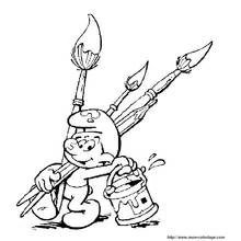 Coloriage Schtroumpfs (Dessins animés et séries animées) #34850 à imprimer et colorier