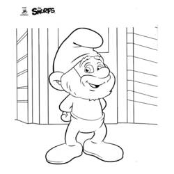 Dessin à colorier: Schtroumpfs (Dessins animés et séries animées) #34900 - Coloriages à Imprimer Gratuits