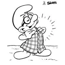 Coloriage Schtroumpfs (Dessins animés et séries animées) #34917 à imprimer et colorier