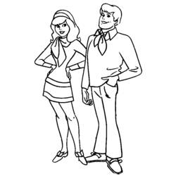 Coloriage Scooby doo (Dessins animés et séries animées) #31324 à imprimer et colorier