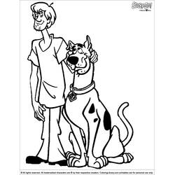 Dessin à colorier: Scooby doo (Dessins animés et séries animées) #31334 - Coloriages à Imprimer Gratuits