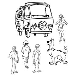 Dessin à colorier: Scooby doo (Dessins animés et séries animées) #31460 - Coloriages à Imprimer Gratuits