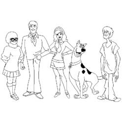 Dessin à colorier: Scooby doo (Dessins animés et séries animées) #31505 - Coloriages à Imprimer Gratuits