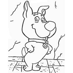 Dessin à colorier: Scooby doo (Dessins animés et séries animées) #31518 - Coloriages à Imprimer Gratuits