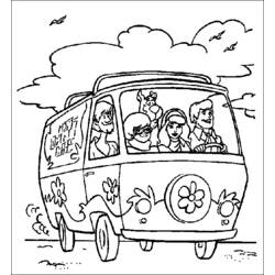 Dessin à colorier: Scooby doo (Dessins animés et séries animées) #31543 - Coloriages à Imprimer Gratuits