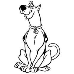 Dessin à colorier: Scooby doo (Dessins animés et séries animées) #31580 - Coloriages à Imprimer Gratuits