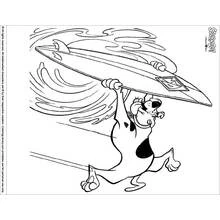 Illustration au trait Scooby doo (Dessins animés et séries animées) #31589 prête à colorier