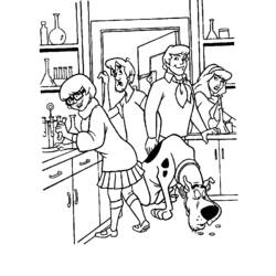 Coloriage Scooby doo (Dessins animés et séries animées) #31674 à imprimer et colorier