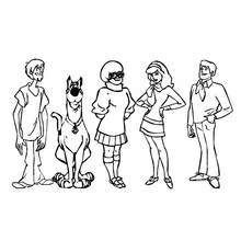 Dessin à colorier: Scooby doo (Dessins animés et séries animées) #31679 - Coloriages à Imprimer Gratuits