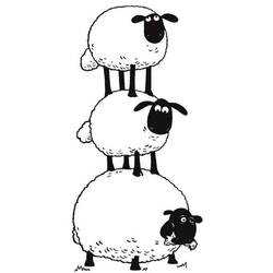 Dessin à colorier: Shaun le Mouton (Dessins animés et séries animées) #209525 - Coloriages à Imprimer Gratuits