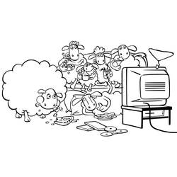 Dessins à colorier: Shaun le Mouton - Coloriages à Imprimer Gratuits