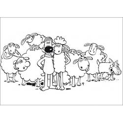 Dessin à colorier: Shaun le Mouton (Dessins animés et séries animées) #209532 - Coloriages à Imprimer Gratuits