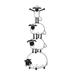 Dessin à colorier: Shaun le Mouton (Dessins animés et séries animées) #209537 - Coloriages à Imprimer Gratuits