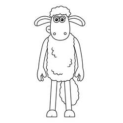 Dessin à colorier: Shaun le Mouton (Dessins animés et séries animées) #209538 - Coloriages à Imprimer Gratuits