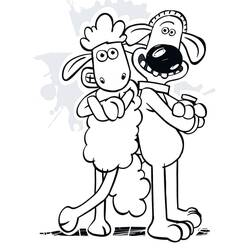 Dessin à colorier: Shaun le Mouton (Dessins animés et séries animées) #209547 - Coloriages à Imprimer Gratuits