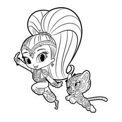 Dessin à colorier: Shimmer et Shine (Dessins animés et séries animées) #196145 - Coloriages à Imprimer Gratuits