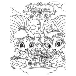 Dessin à colorier: Shimmer et Shine (Dessins animés et séries animées) #196147 - Coloriages à Imprimer Gratuits