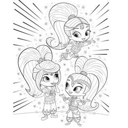Dessin à colorier: Shimmer et Shine (Dessins animés et séries animées) #196150 - Coloriages à Imprimer Gratuits