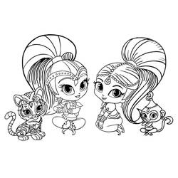 Dessin à colorier: Shimmer et Shine (Dessins animés et séries animées) #196151 - Coloriages à Imprimer Gratuits