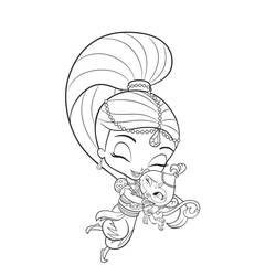 Dessin à colorier: Shimmer et Shine (Dessins animés et séries animées) #196155 - Coloriages à Imprimer Gratuits