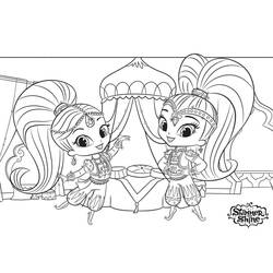 Dessin à colorier: Shimmer et Shine (Dessins animés et séries animées) #196161 - Coloriages à Imprimer Gratuits