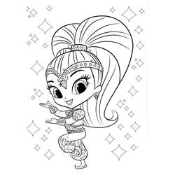 Dessin à colorier: Shimmer et Shine (Dessins animés et séries animées) #196165 - Coloriages à Imprimer Gratuits