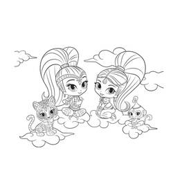 Dessin à colorier: Shimmer et Shine (Dessins animés et séries animées) #196166 - Coloriages à Imprimer Gratuits