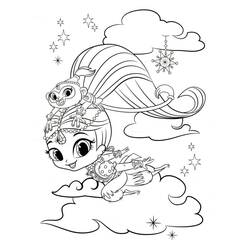 Dessin à colorier: Shimmer et Shine (Dessins animés et séries animées) #196167 - Coloriages à Imprimer Gratuits