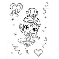 Dessin à colorier: Shimmer et Shine (Dessins animés et séries animées) #196170 - Coloriages à Imprimer Gratuits