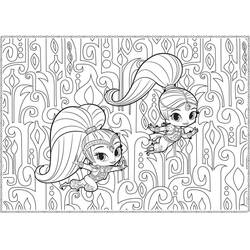 Dessin à colorier: Shimmer et Shine (Dessins animés et séries animées) #196172 - Coloriages à Imprimer Gratuits