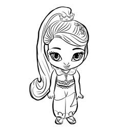 Dessin à colorier: Shimmer et Shine (Dessins animés et séries animées) #196173 - Coloriages à Imprimer Gratuits