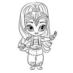 Dessin à colorier: Shimmer et Shine (Dessins animés et séries animées) #196179 - Coloriages à Imprimer Gratuits