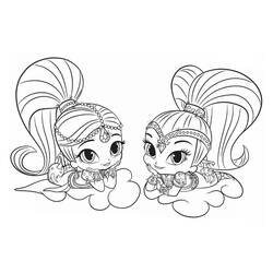 Dessin à colorier: Shimmer et Shine (Dessins animés et séries animées) #196181 - Coloriages à Imprimer Gratuits