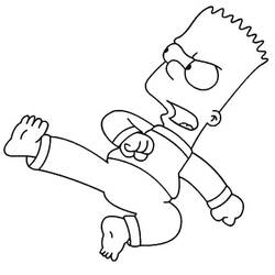 Coloriage Simpson (Dessins animés et séries animées) #200527, dessin gratuit prêt à imprimer