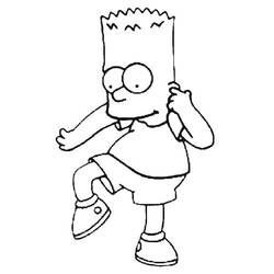 Dessin à colorier Simpson (Dessins animés et séries animées) #200533, gratuit à imprimer