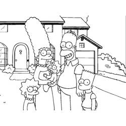 Dessin à colorier: Simpson (Dessins animés et séries animées) #23774 - Coloriages à Imprimer Gratuits